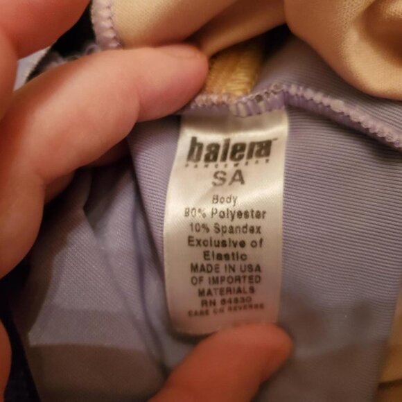 Balera Small Adult Purple Velvet Leotard - Picture 3 of 3